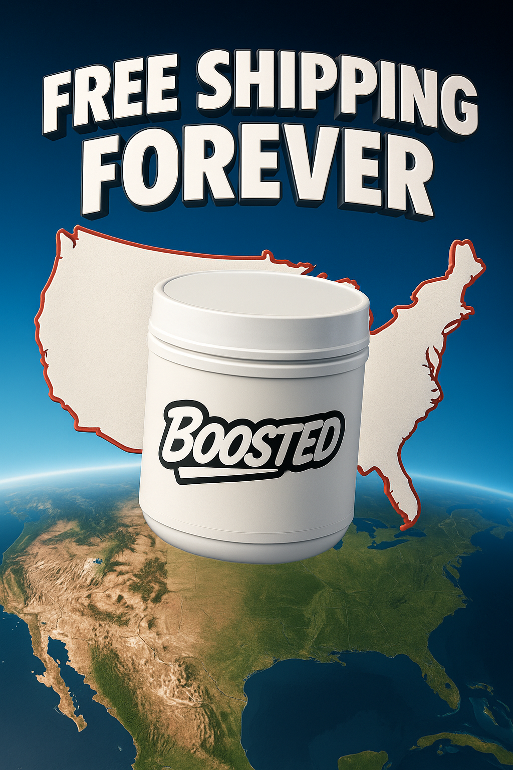 Boosted Supplements Now Offers FREE U.S. Shipping on All Orders
